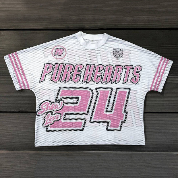 Pure Heart Casual Street Mesh Jersey