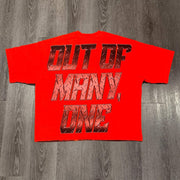 Out Of Many One Print Short Sleeve T-Shirt