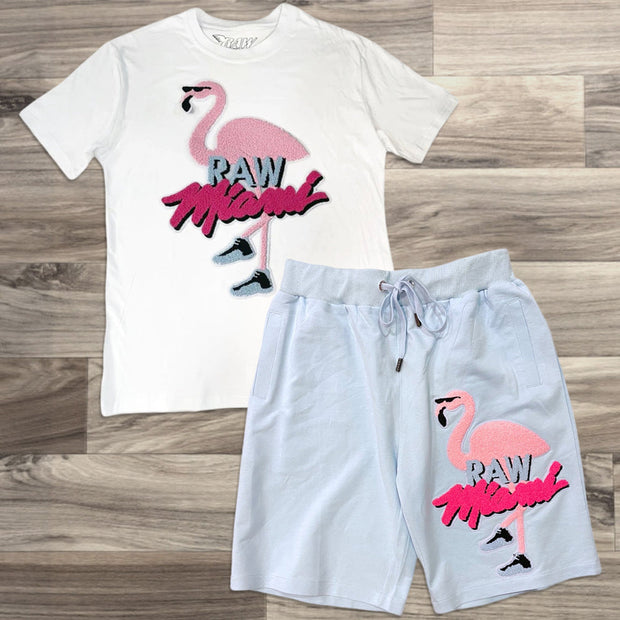 Fun Pattern Short Sleeve Two Piece Set