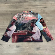 Character Blond Print Long Sleeve Zipped Jacket