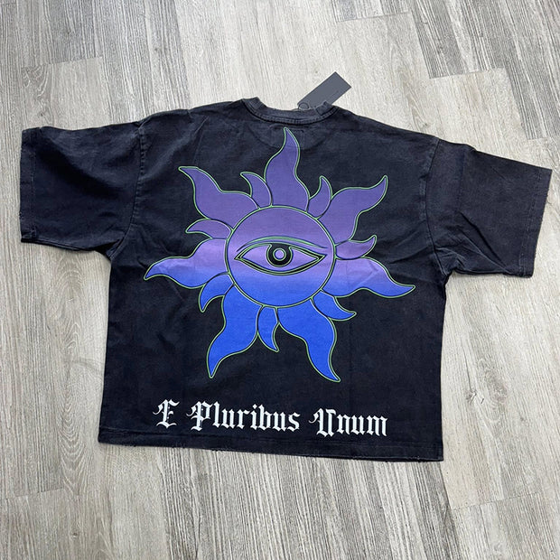 Sunset Crew Neck Print T-Shirt