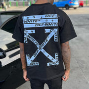 Letter Arrow Print Short Sleeve T-Shirt