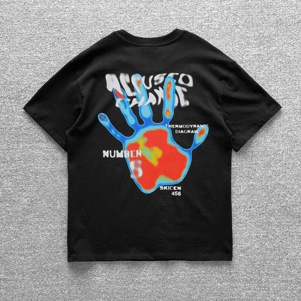 Hand Printed Short Sleeve T-Shirt