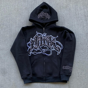 stellar zip-up hoodie