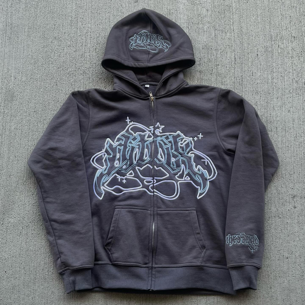 stellar zip-up hoodie