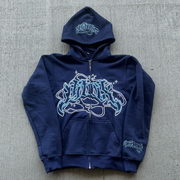 stellar zip-up hoodie
