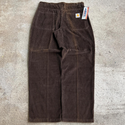 Men's solid color corduroy casual trousers