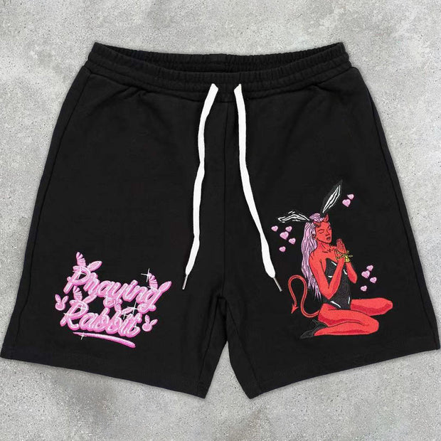 Bunny girl casual street sports beach shorts