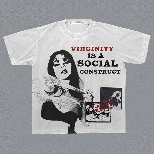 Casual Personalized Print Street Style Short Sleeve T-Shirt