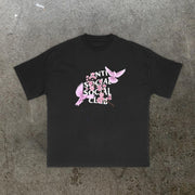 Dove Sakura Retro Fashion Short Sleeve T-Shirt