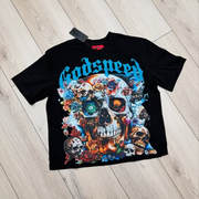 Skull graphic print T-shirt