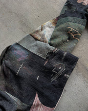 Hip Hop Rap Casual Street Tapestry Zip-Up Jacket