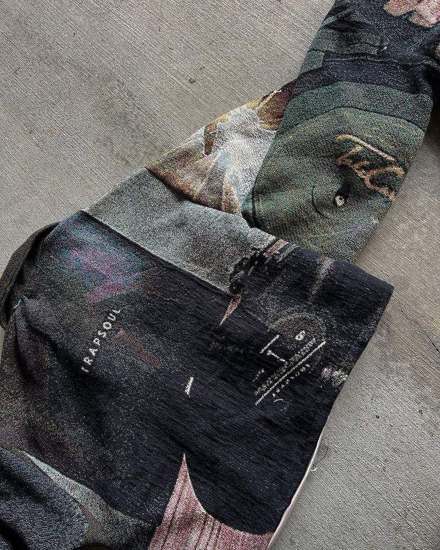 Hip Hop Rap Casual Street Tapestry Zip-Up Jacket