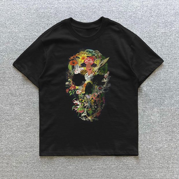 Skull Print Short Sleeve T-Shirt