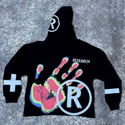 Palm Multi-Element Print Long Sleeve Hoodies