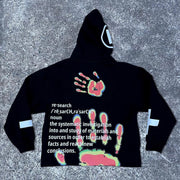 Palm Multi-Element Print Long Sleeve Hoodies