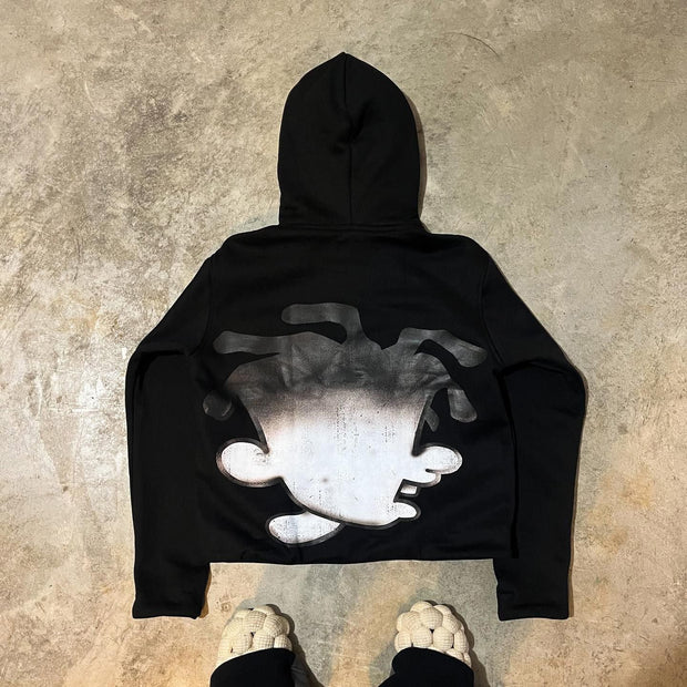 Personalized Cartoon Print Long Sleeve Hoodies