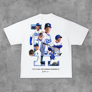 Fashion Team Print Short Sleeve T-Shirt