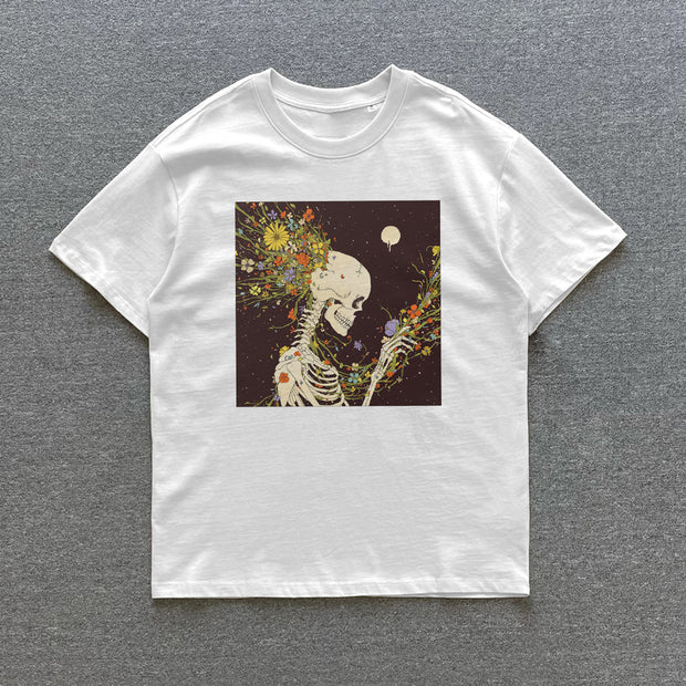 Skull Print Short Sleeve T-Shirt