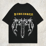 Deformation Graphic Solid Color Tee