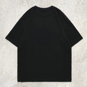 Deformation Graphic Solid Color Tee