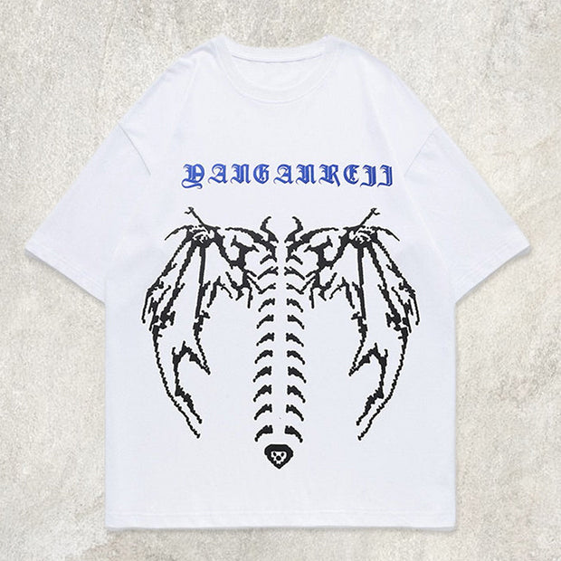 Deformation Graphic Solid Color Tee