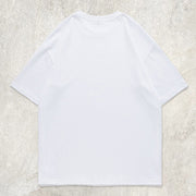 Deformation Graphic Solid Color Tee