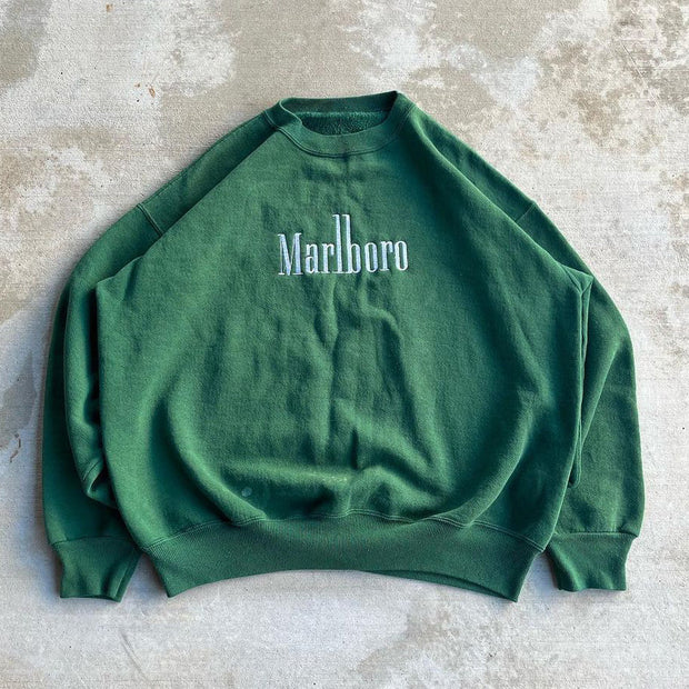 Casual Basic Letter Print Long Sleeve Sweatshirt