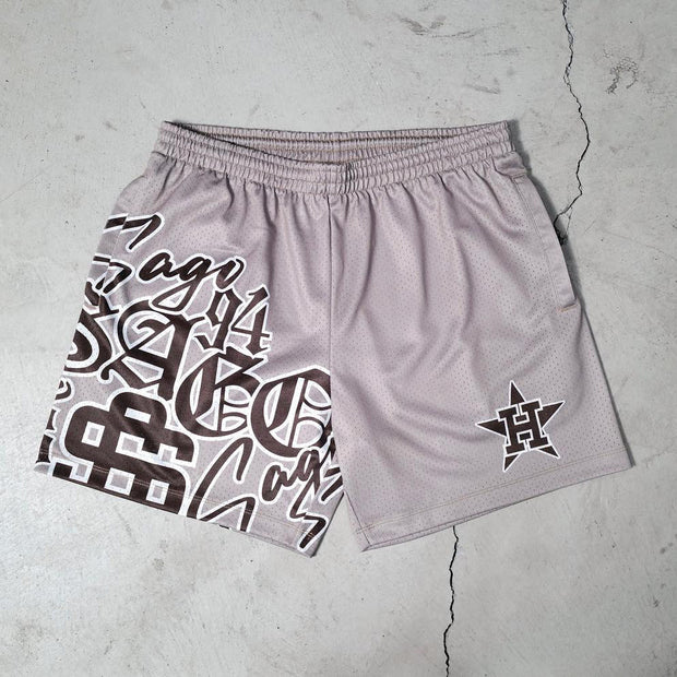 Casual Personality Sports Mesh Shorts