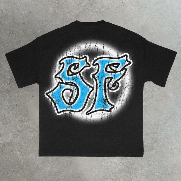 Jesus cross print T-shirt