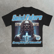 Jesus cross print T-shirt
