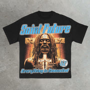 Jesus cross print T-shirt