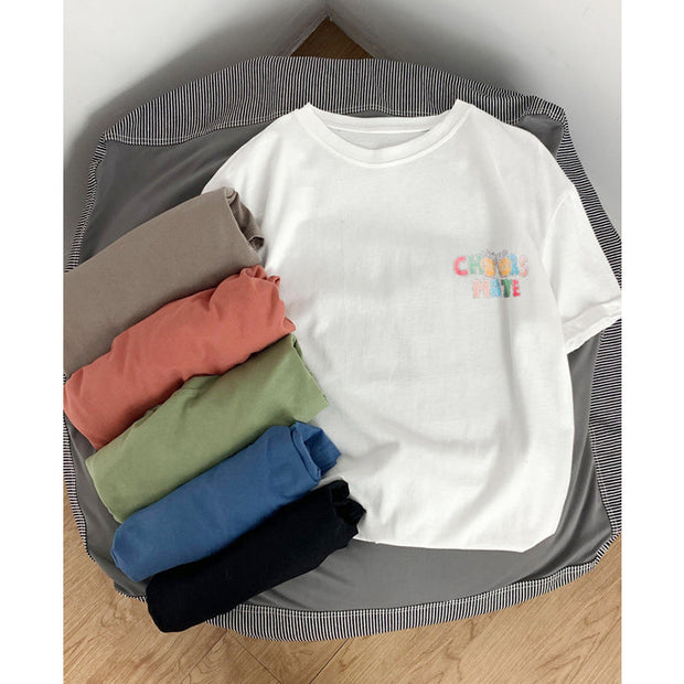 Casual loose fashion short sleeve T-shirt