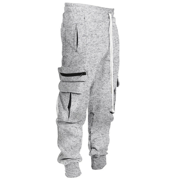 Overalls men's autumn and winter new sports and leisure multi-pocket hip-hop high street trousers men