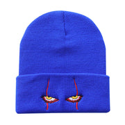 Pennywise scary eyes horror clown eyes knitted warm hip-hop hat
