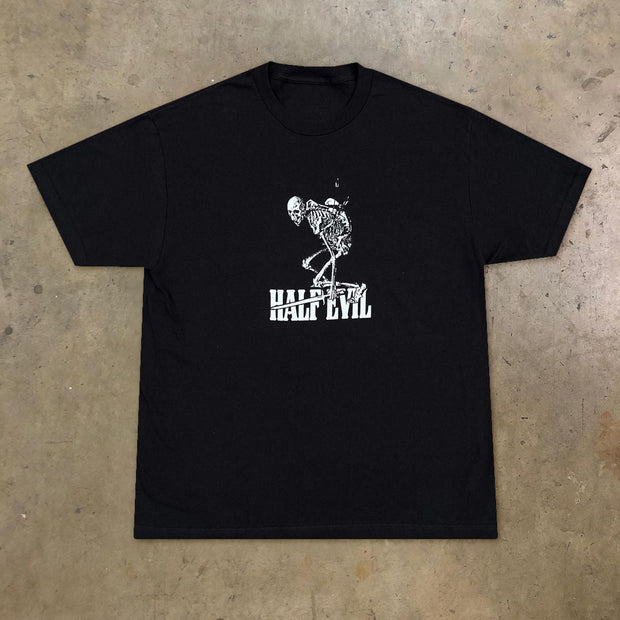 Personalized round neck skull print T-shirt men