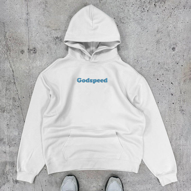 Godspeed Print Long Sleeve Hoodies