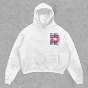 Stylish personalized letter print hoodie