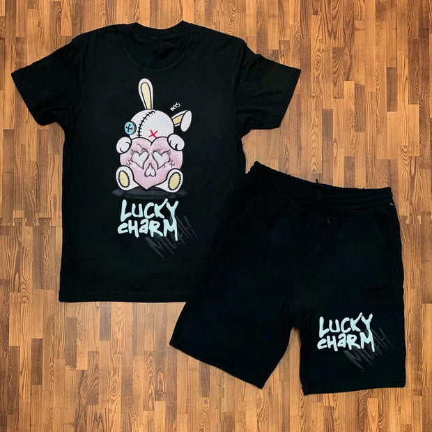 Casual Fashion Cartoon Short Sleeve Suit
