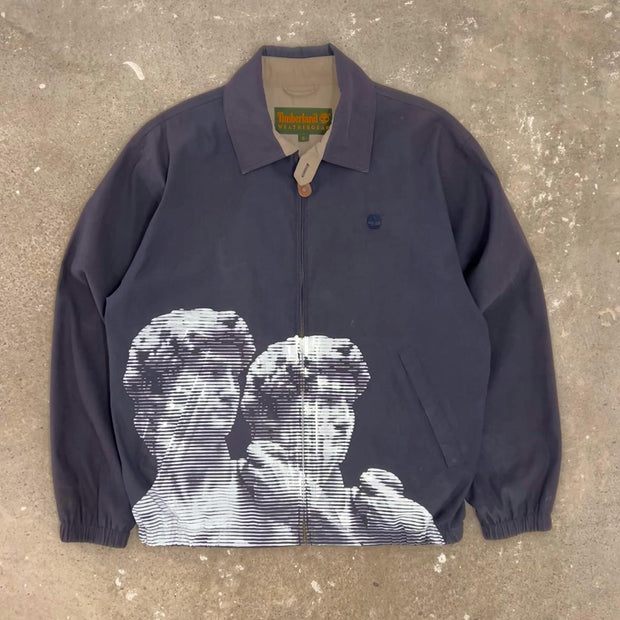 Retro personalized printed pattern thin jacket