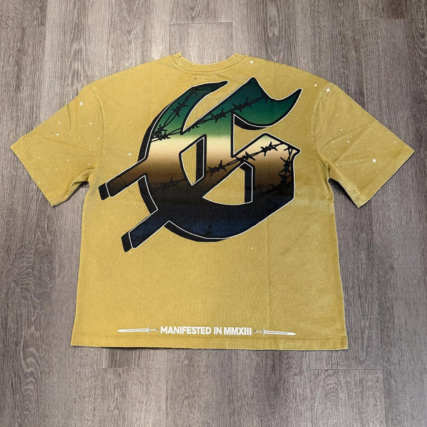 Godspeed Airplane Print Short Sleeve T-Shirt