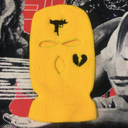 Broken heart street three-hole cap ski mask hat