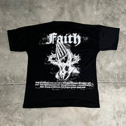 Faith Pray Print Short Sleeve T-Shirt