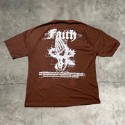 Faith Pray Print Short Sleeve T-Shirt