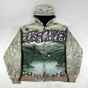 Valley Pattern Fleece Work Jacket