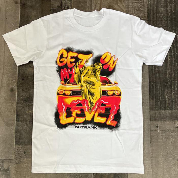 Fashion personality short-sleeved printed T-shirt