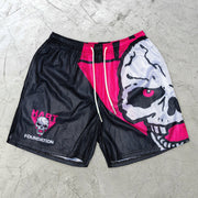 Fashion Skull Personality Retro Street Shorts