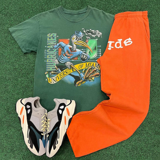 Sp5der Print T-shirt Sweatpants Two Piece Set