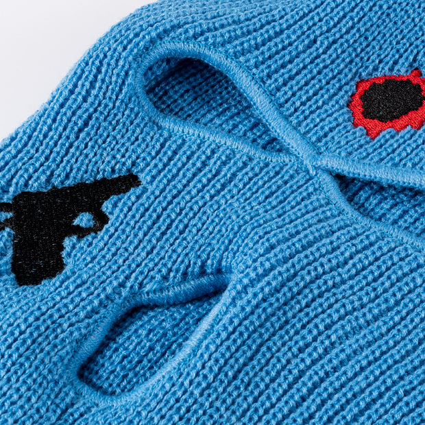 Street Couple Embroidered Three-Hole Beanie