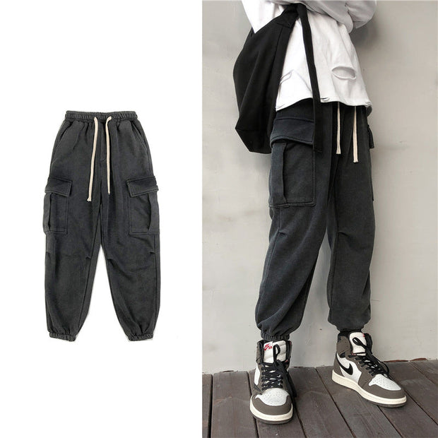 Drawstring trousers for boys sports casual trousers